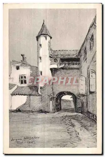 Cartes postales Toul Vieille Cour d apres un dessin de weismann