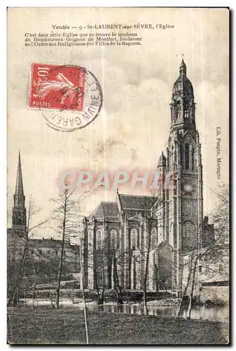 Cartes postales Vendee St Laurent sur Sevre I Eglise