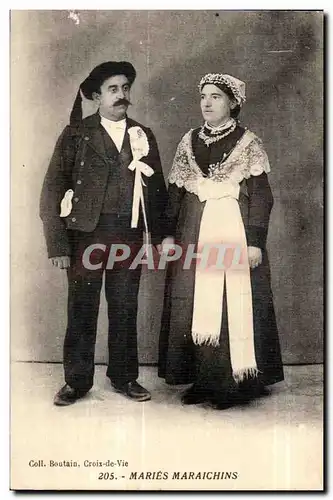 Cartes postales Maries Maraichins Folklore Costume