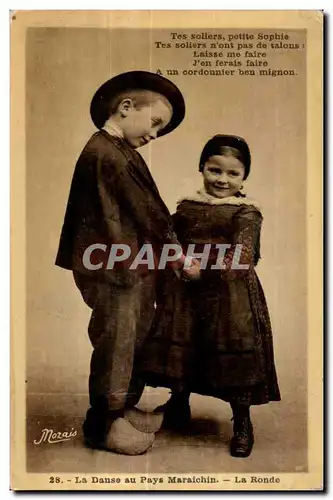 Cartes postales La Danse au Pays Maraichin La Ronde Enfants Folklore