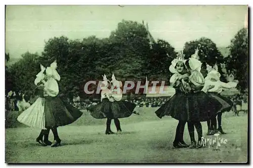 Ansichtskarte AK Danses Sablaises Folklore Costume