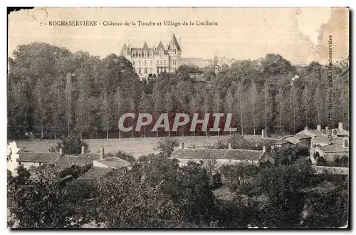 Cartes postales Rocheserviere Chateau de la Touche et Village de la Guillerie