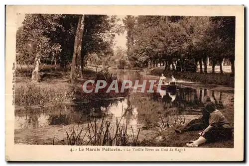 Ansichtskarte AK Le Marais Poitevin La Vieille Sevre au Gue de Magne