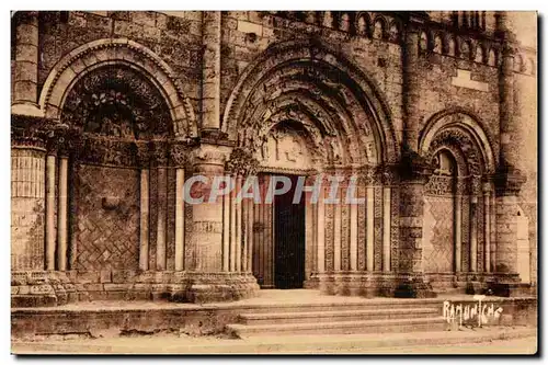 Cartes postales Architecture religieuse d Aunis et Sainttonge Facade de I Eglise romane de Pont I Abbe d Arnoul