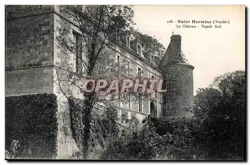 Cartes postales Saint Hermine (Vendee) Le Chateau Facde Sud