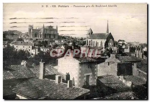 Cartes postales Poitiers Panorama pris du Boulevard Aboville