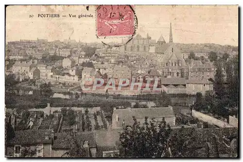 Cartes postales Poitiers Vue generale