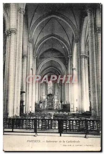 Cartes postales Poitiers Interieur de la Cathedrale