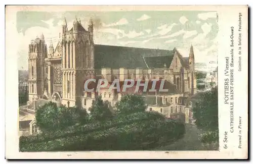 Cartes postales Poitiers Cathedrale Saint Pierre