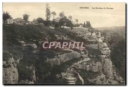 Ansichtskarte AK Poitiers Les Rochers du Porteau