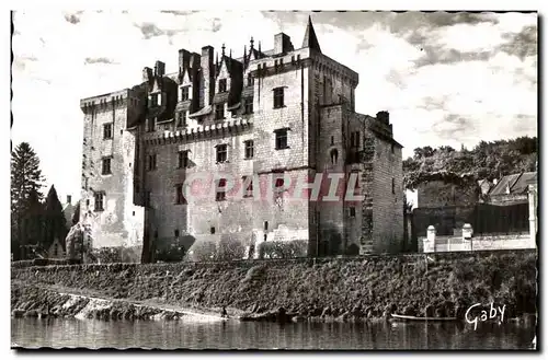 Cartes postales Montsoreau Le Chateau facade Nord vu de la Loire