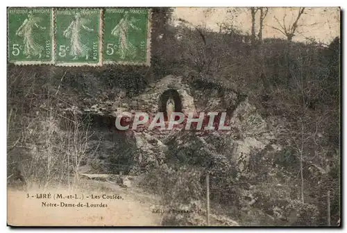 Cartes postales Lire Les Coulees Notre Dame de Lourdes