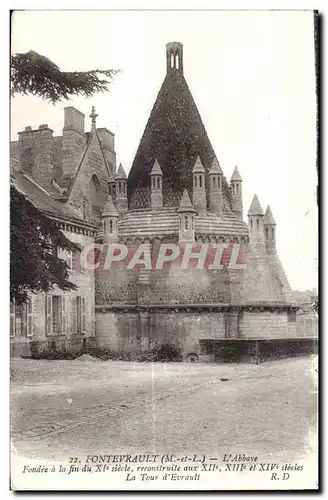 Cartes postales Fontevrault L Abbaye Fondee a la fin du XI siecle reconstruile aux