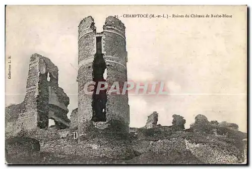 Cartes postales Champtoce (M et L) Ruines du Chateau de Barbe Bleue