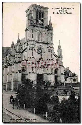 Cartes postales Longue (M et L) L Eglise Sortie de la Messe