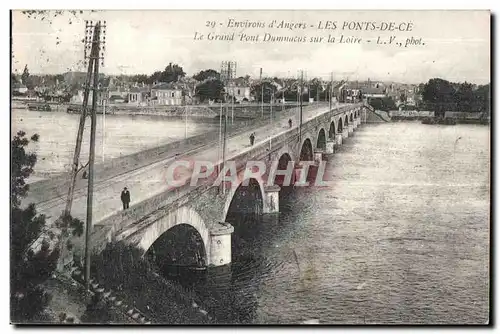 Ansichtskarte AK Environs d Angers Les Ponts De Ce Le Grand Pont Duninacus sur la Loire