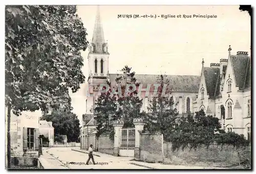 Cartes postales Murs (M et L) Eglise et Rue Principale