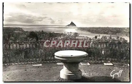 Moderne Karte En Normandie Avranches (Manche) Au Jardin des Plantes La Table d Orientation et vue sur la Baie