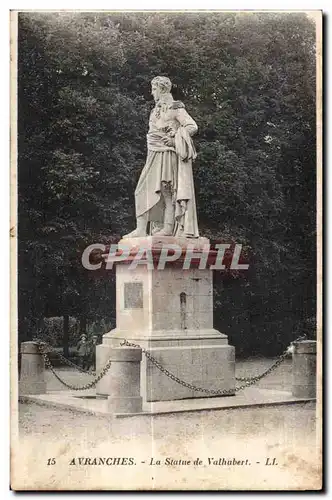 Cartes postales Avranches la statue de valhubert