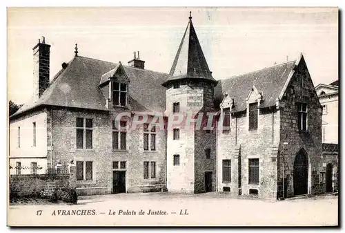 Ansichtskarte AK Avranches le palais de justice