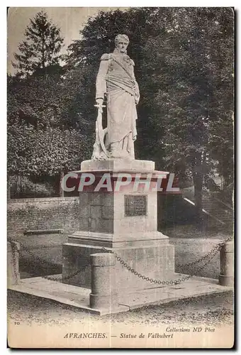 Cartes postales Avranches Statue de valbubert