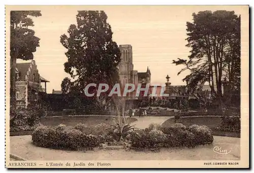 Ansichtskarte AK Avranches l entree du jardin des plantes