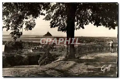 Ansichtskarte AK Avranches (Manche) En Normandie La Baie Du Mant Saint Michel Vue Du Jardin Des Plantes