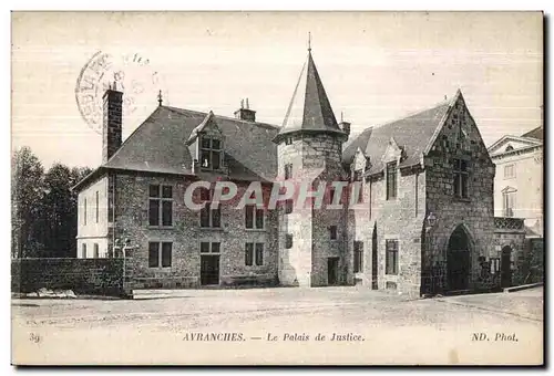 Ansichtskarte AK Avranches Le Palais de Justice