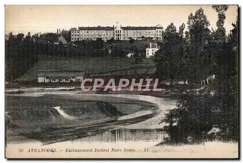 Ansichtskarte AK Avranches Etablissement Institut Notre Dame