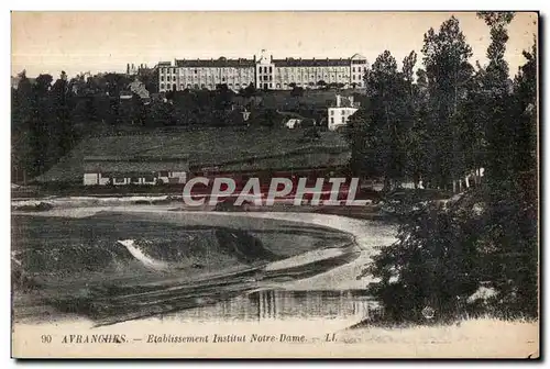 Cartes postales Avranches Etablissement Institut Notre Dame