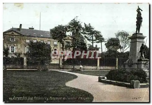 Ansichtskarte AK Avranches Sous Prifeclure Monument du Souvenir Francais