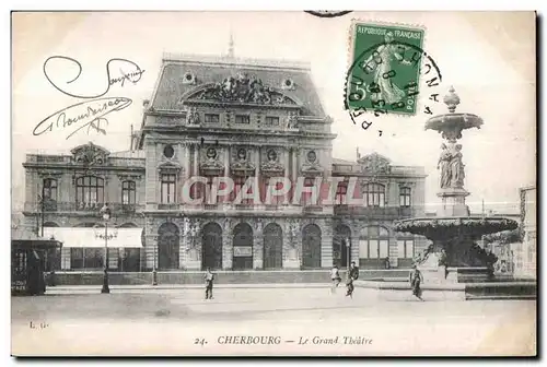 Cartes postales Cherbourg Le Grand Theatre