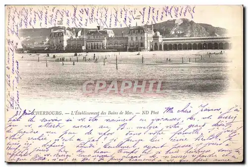 Ansichtskarte AK Cherbourg L Etablissement des Bains de Mer