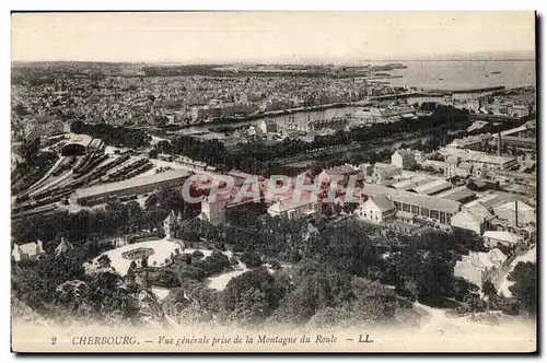 Ansichtskarte AK Cherbourg vue generale prise de la Montagne du Roule