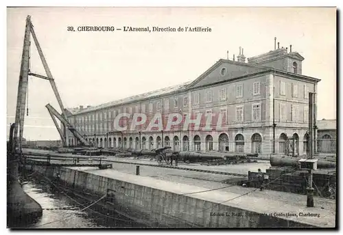 Cartes postales Cherbourg L Arsenal Direction de I Artillerie