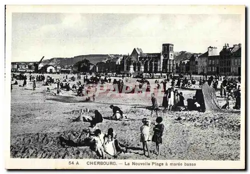 Ansichtskarte AK Cherbourg La Nouvelle Plage a maree basee