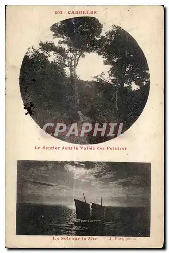 Cartes postales Carolles Le Sentier dans la Vallee des Peintres