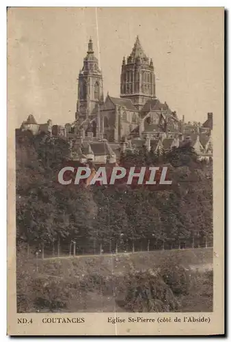 Ansichtskarte AK Coutances Eglise St Pierre