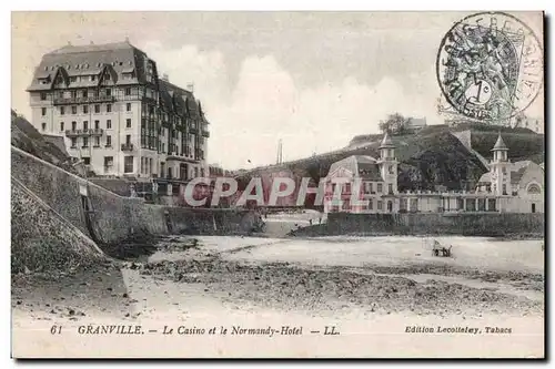 Cartes postales Granville Le Casino et le Normandy Hotel