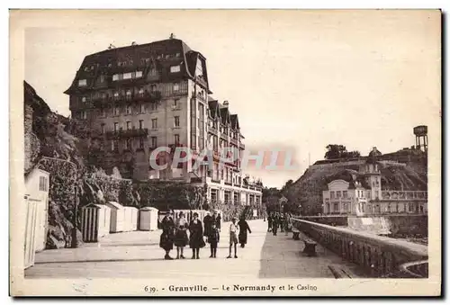 Cartes postales Granville Le Normandy et le Casino