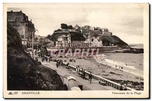 Cartes postales Granville Panorama de la Plage