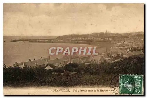 Cartes postales Granville Vue generale prise de la Huguette