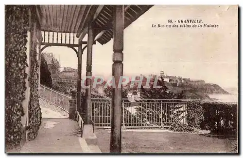 Cartes postales Granville Le Roc vu des villas de la Falaise