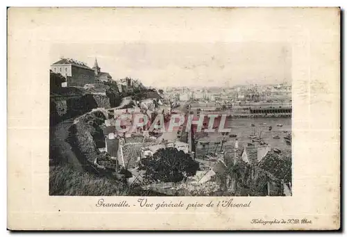 Cartes postales Granville Vue generale prise de l Arsenal