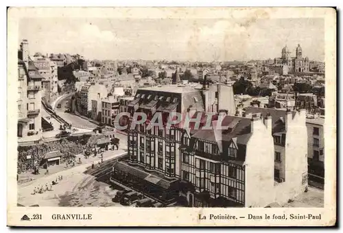 Cartes postales Granville La Potiniere Dans Le fond Saint Paul