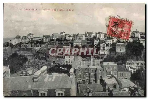 Cartes postales Granville Vue prise de I eglise St-Paul