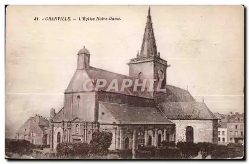 Cartes postales Granville L Eglise Notre Dame