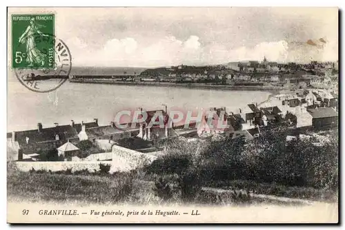 Cartes postales Granville Vue gengerale prise de la Huguette