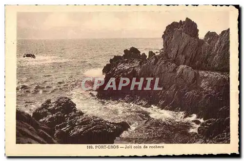 Cartes postales Port Cros Joli coin de rochers
