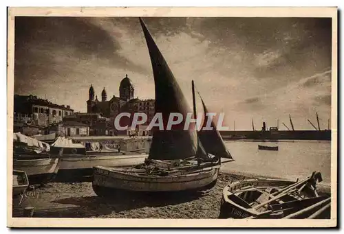 Ansichtskarte AK La Douce France cote D Azur Saint Raphael (Var) Le Port et Notre Dame de la Victoire Bateau